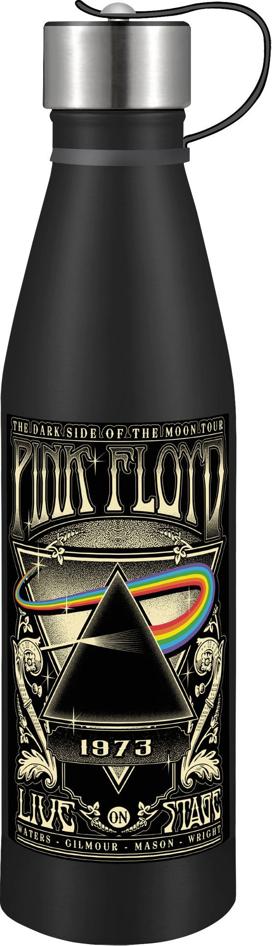 Pink Floyd Dark Side Of The Moon Concert Poster 17 oz Stainless Steel Pin Bottle