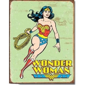 Wonder Woman Retro Tin Sign