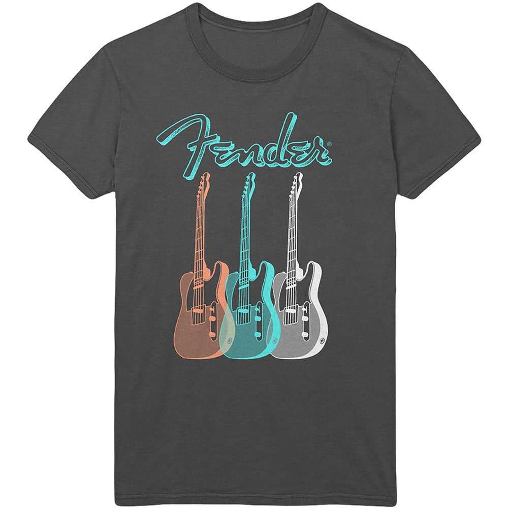 Fender Triple Guitar Unisex T-Shirt- (RO)
