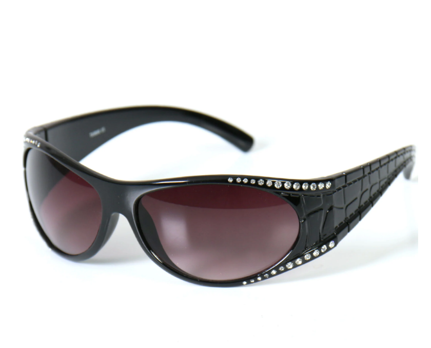 Hot Leathers - SG Marilyn Ladies w/Stones - Smoke