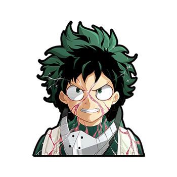 3D Sticker - Deku Faces