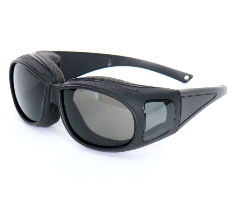 Hot Leathers - SG Safety Fury Foam Glasses - Smoke