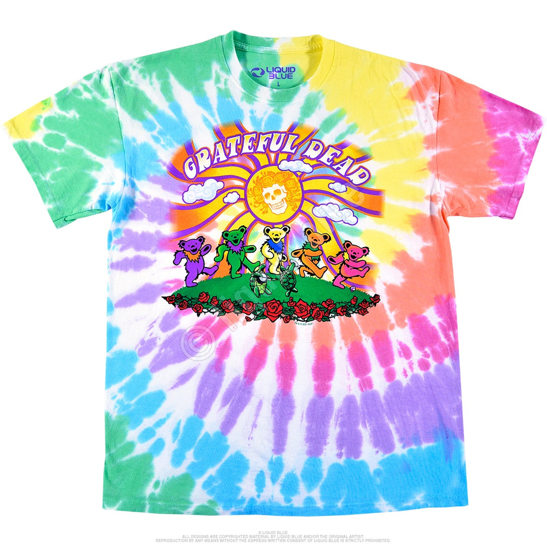 Liquid Blue - Grateful Dead "Sunshine Bears" Tie Dye T-Shirt