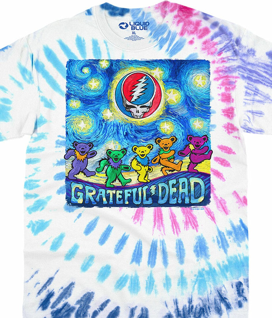 Grateful Dead Starry Bears Tie Dye T-Shirt