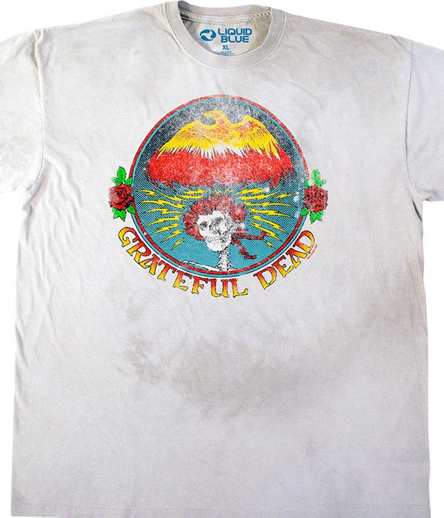 Liquid Blue - Grateful Dead "Bertha Eagle" Light Tie Dye T-Shirt