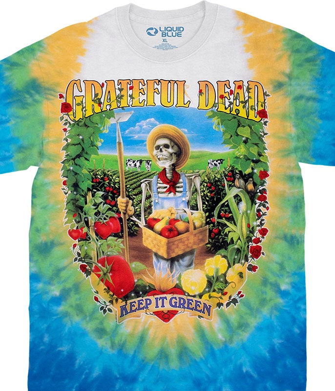 Liquid Blue - Grateful Dead "Let it Grow" Tie Dye T-Shirt