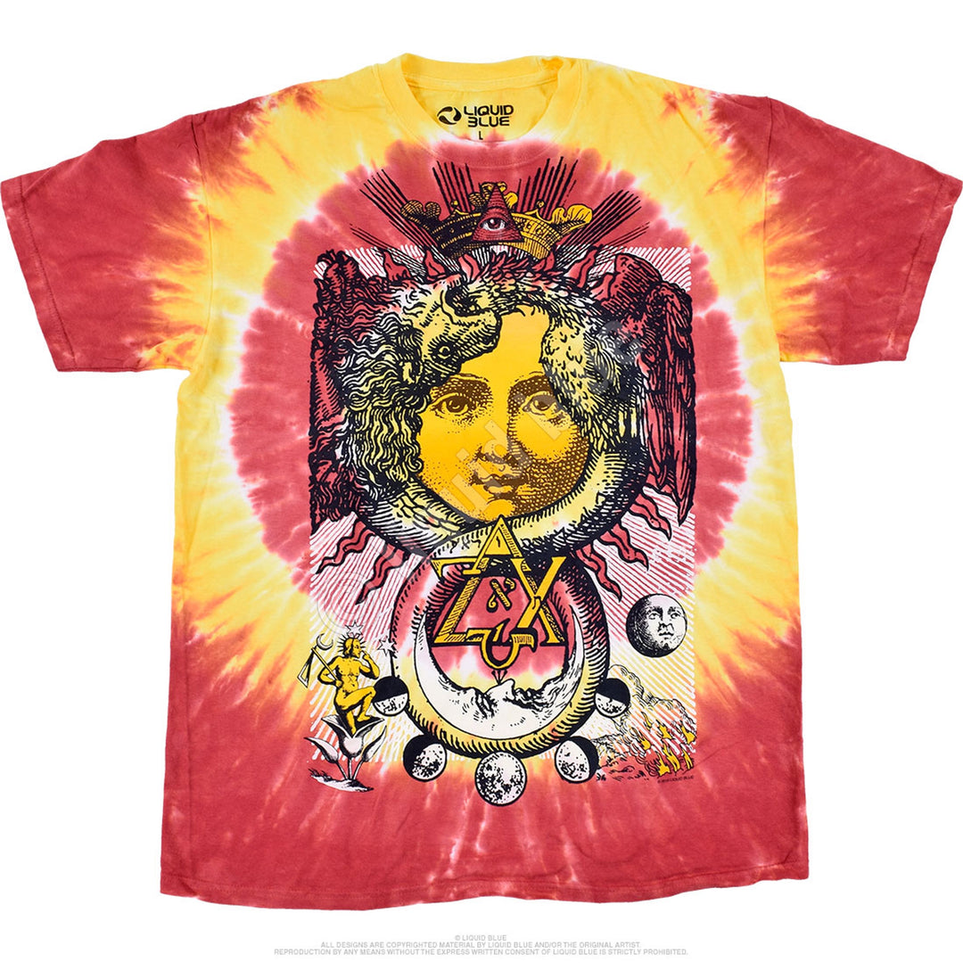 Liquid Blue - "Lunar Phase" Tie-Dye T-Shirt