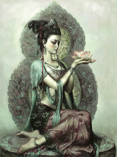 3D Poster - Guanyin Sitting
