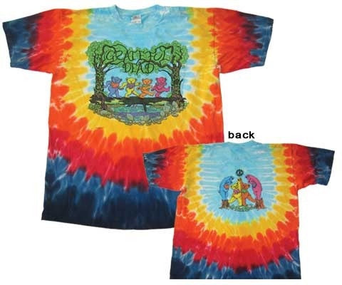 Grateful Dead Wood Bears Tie Dye T-Shirt