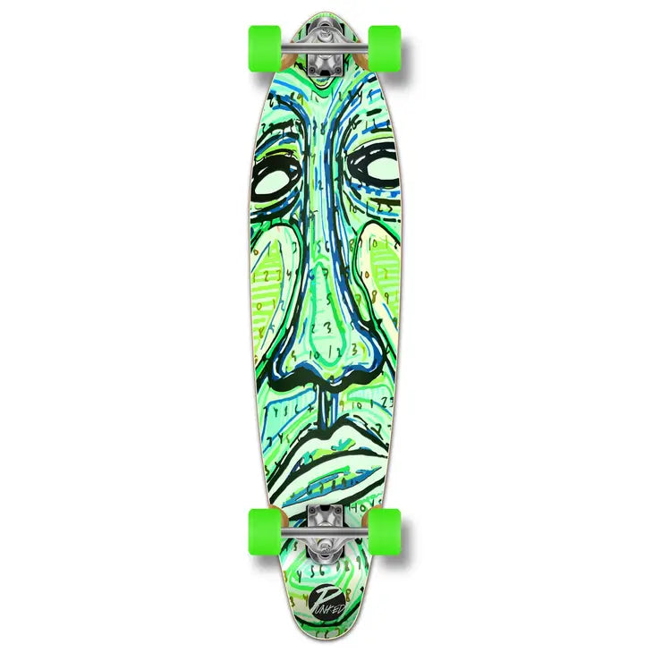 Yocaher Kicktail Complete Longboard- Countdown