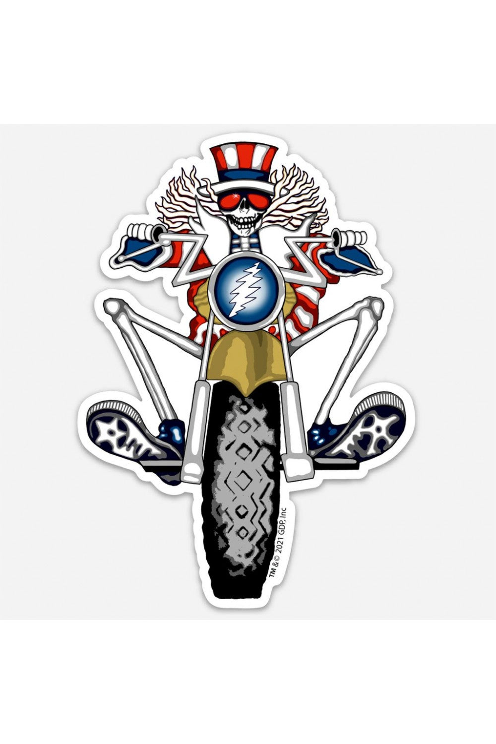 Grateful Dead Psycle Sam 5" Sticker