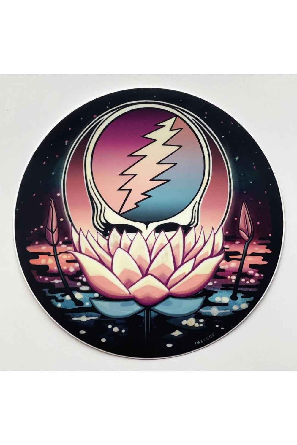 Grateful Dead Lotus Stealie Sticker 5" Sticker