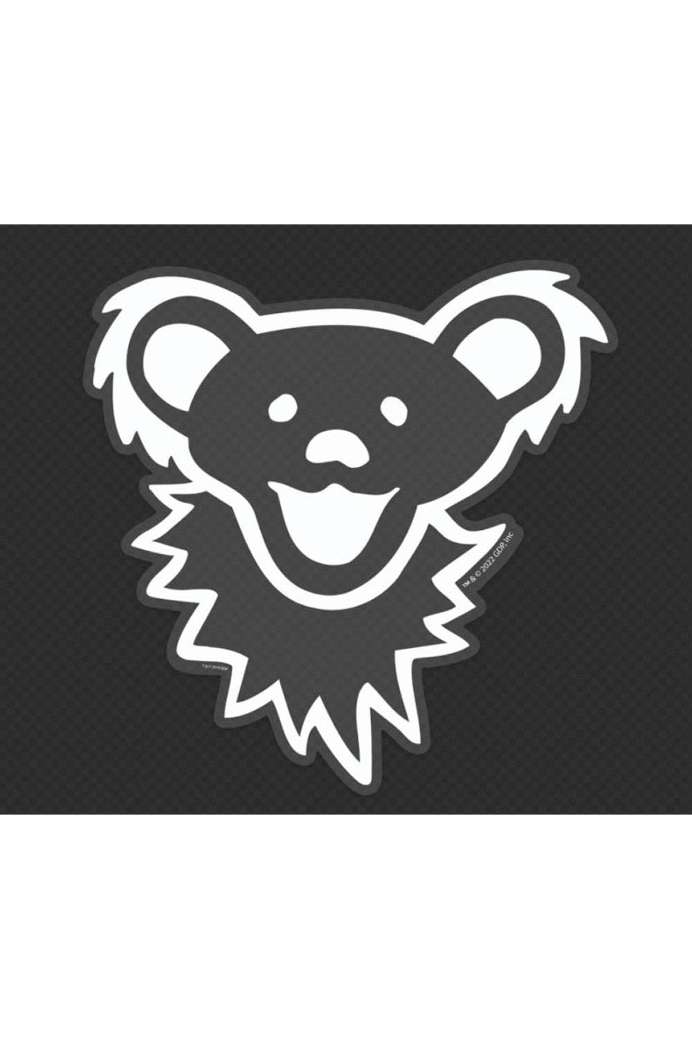 Grateful Dead White Bear Clear 5" Sticker