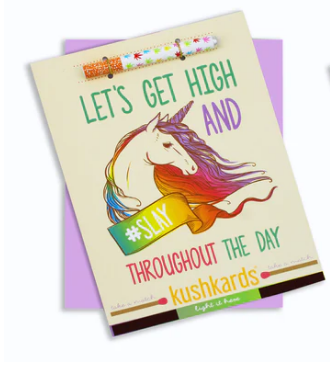 Kush Kards - Let's Get High and Slay Greeting Card