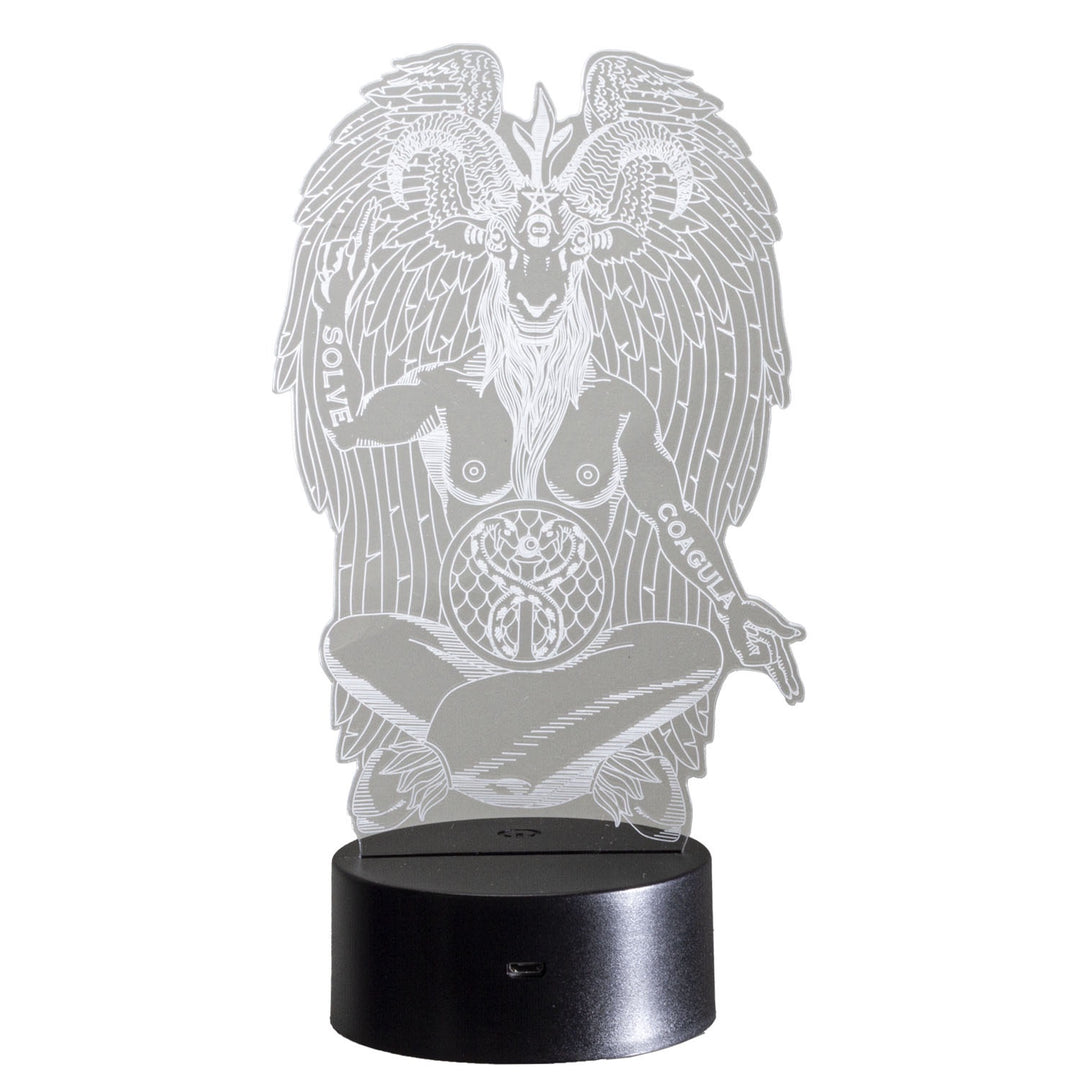 3D LED Lamp Illusion - Baphomet