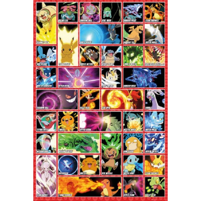 Pokemon Moves Poster