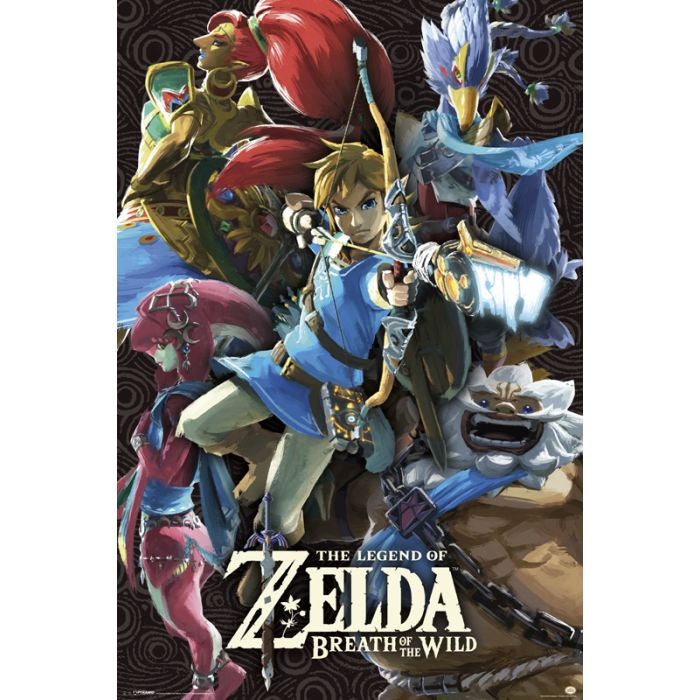 Zelda Breath of the Wild - Divine Beasts Poster