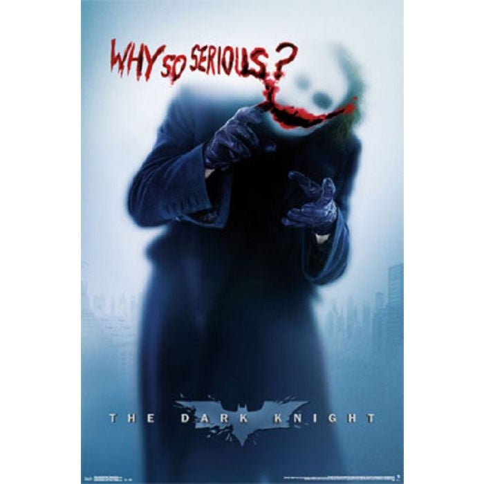 Dark Knight Joker Why So Serious Poster