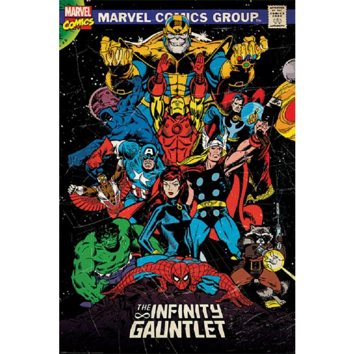 Marvel Retro Infinity Gauntlet Poster