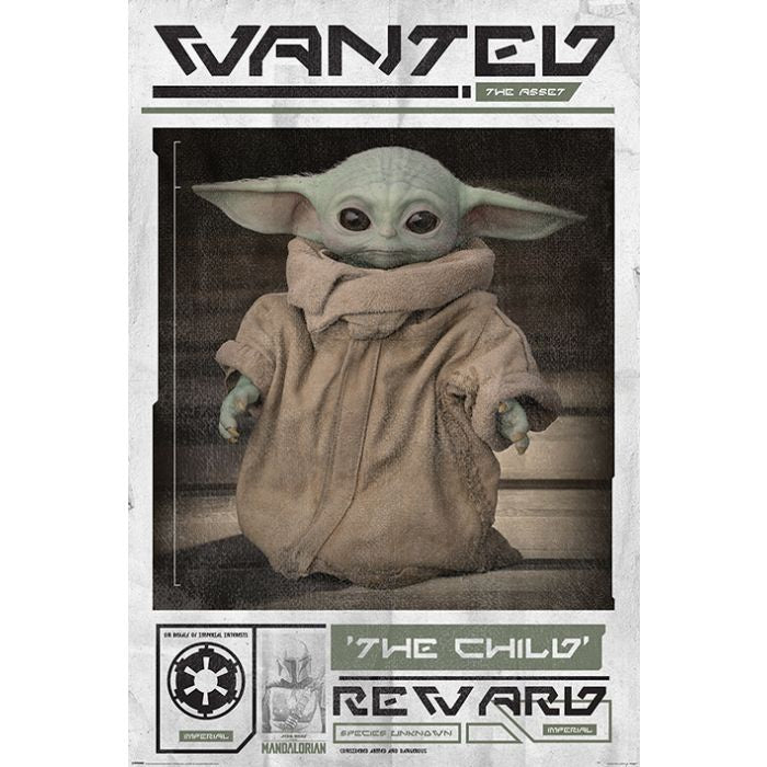 Star Wars The Mandalorian Wanted The Child Poster