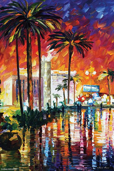 Las Vegas by Leonid Afremov Poster
