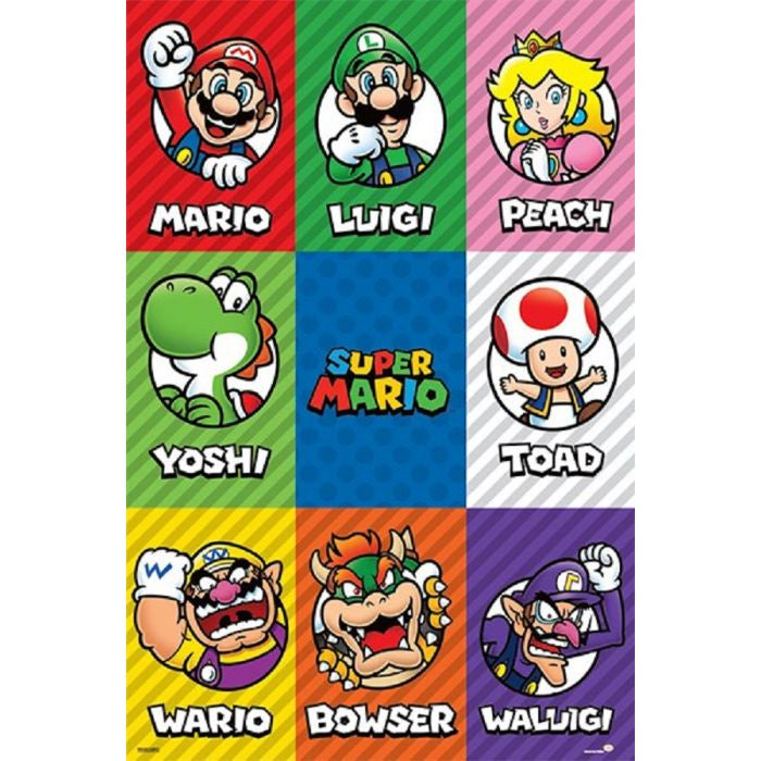 Mario Characters Poster