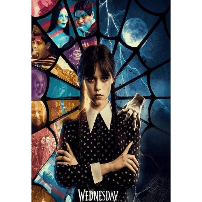 Wednesday Stained Glass Poster