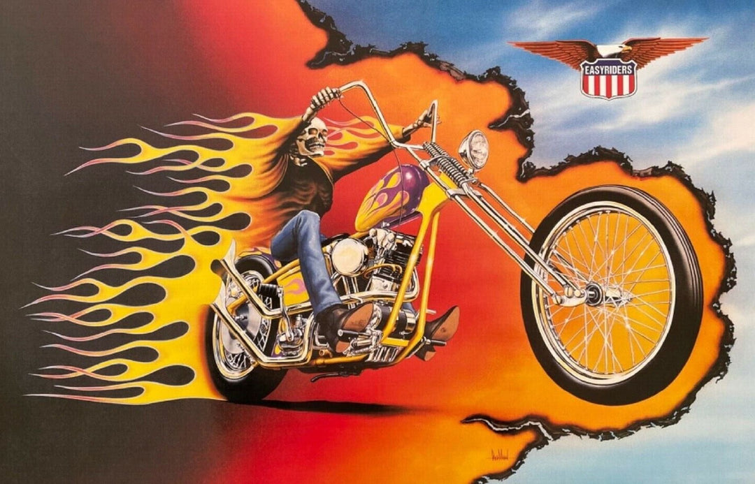 Easy Riders by David Mann Chopper Poster