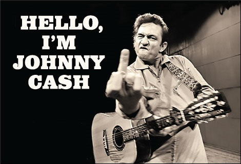 Johnny Cash Finger Magnet