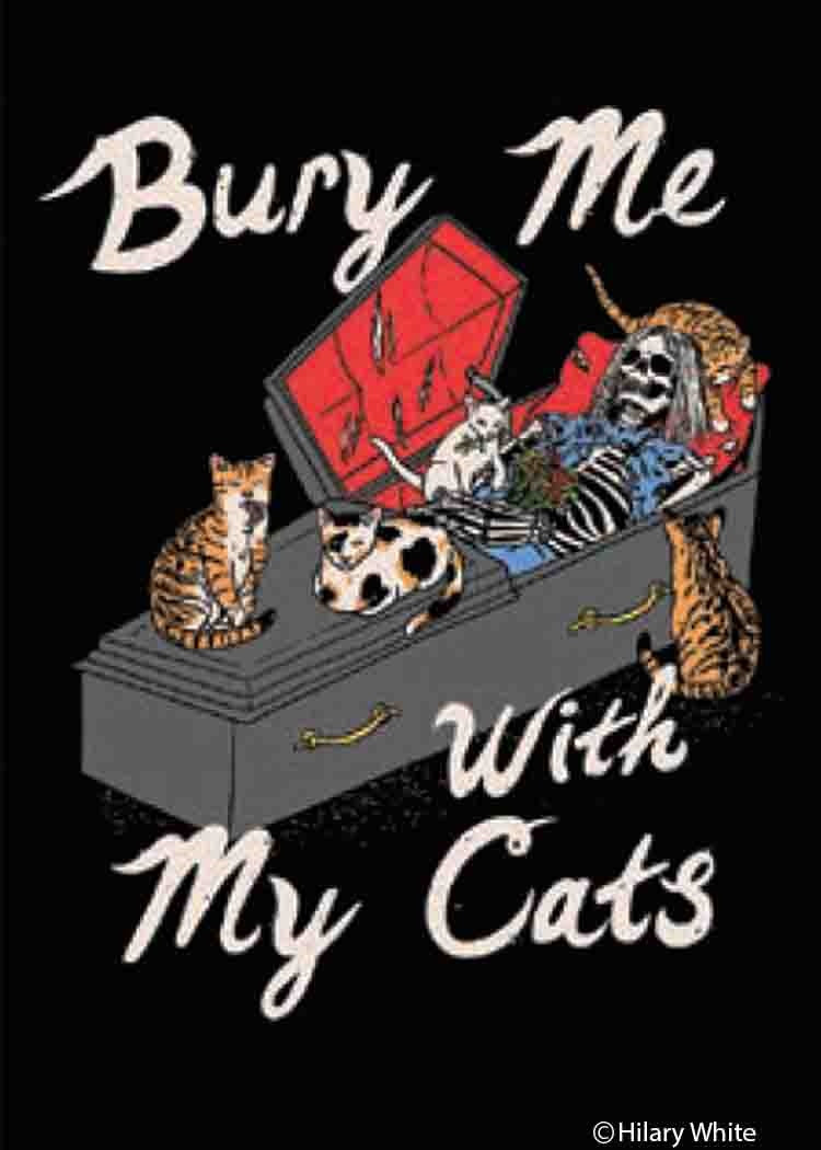 Bury Me With My Cats Magnet