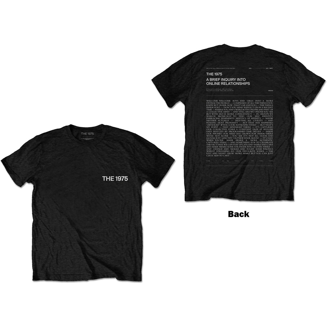 THE 1975 UNISEX T-SHIRT: A BRIEF INQUIRY (BACK PRINT)