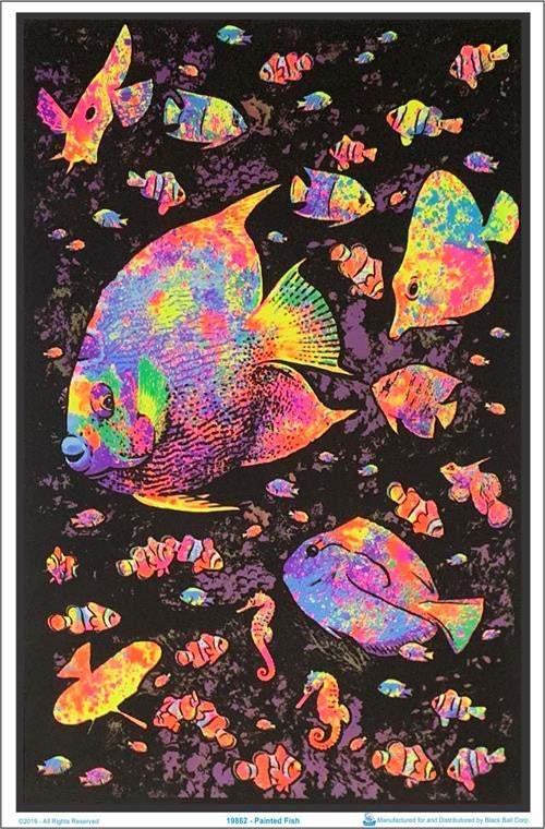 Painted Fish Blacklight Poster BL2 C20