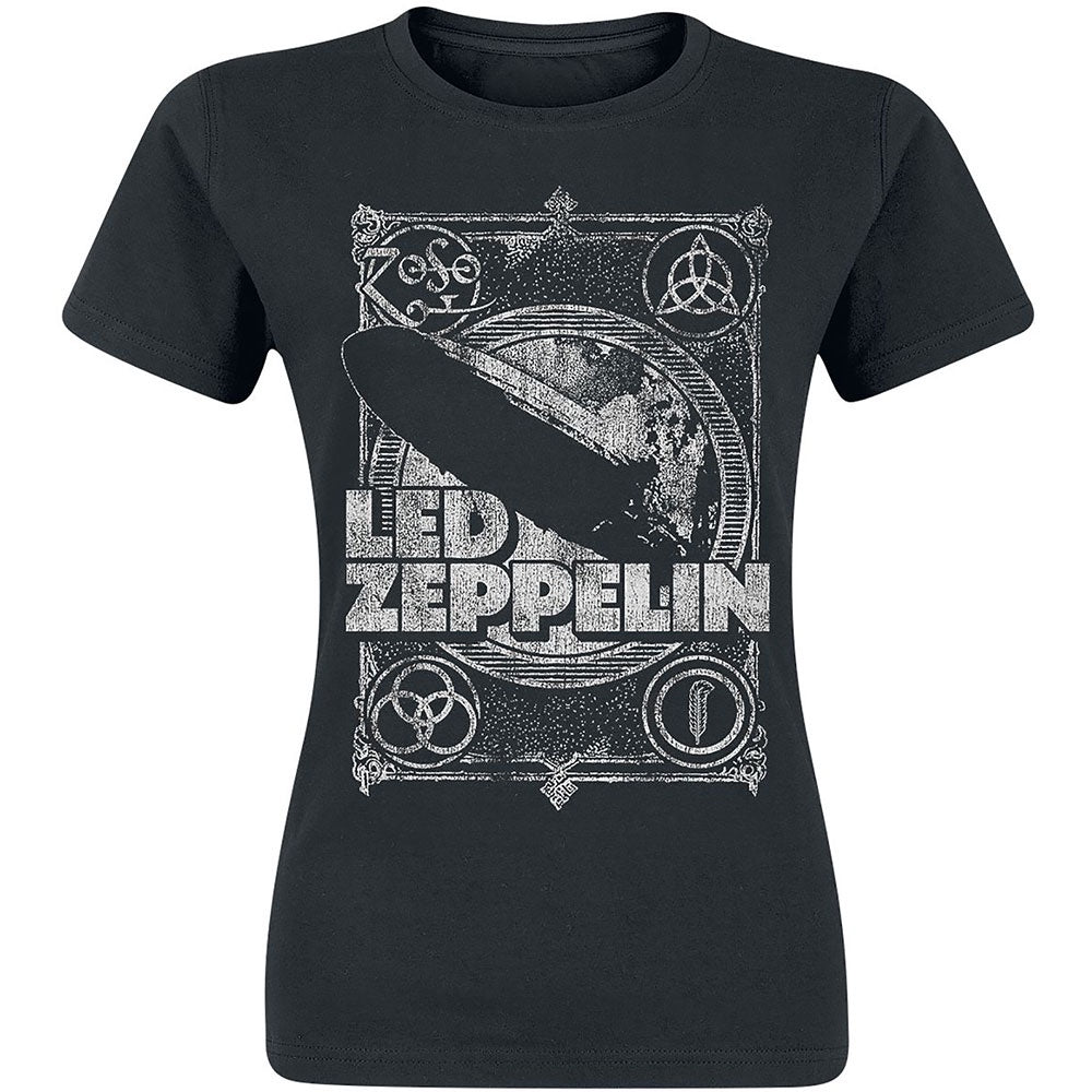 Led Zeppelin Vintage Print Girls T-Shirt