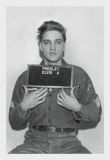 Elvis Presley Enlistment Photo Poster