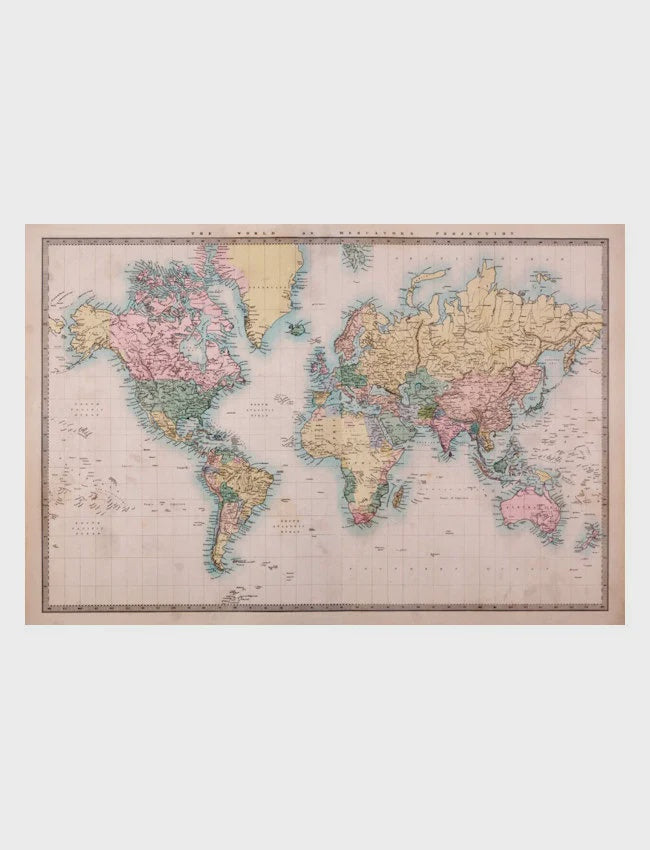 Mercators Projection Map