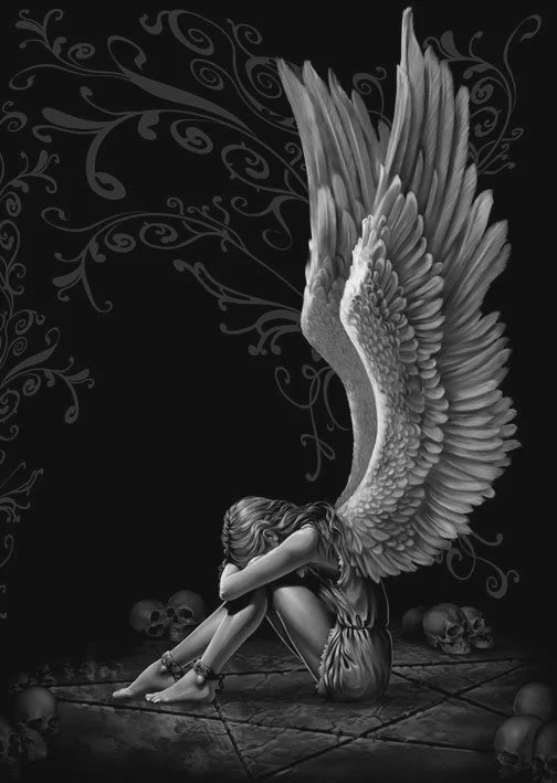 Spiral Enslaved Angel Poster