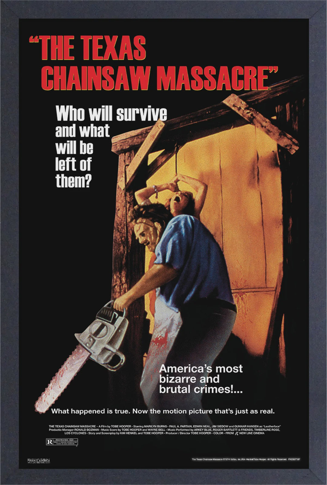 TEXAS CHAINSAW MASSACRE - AMERICA’S MOST BRUTAL Framed Print
