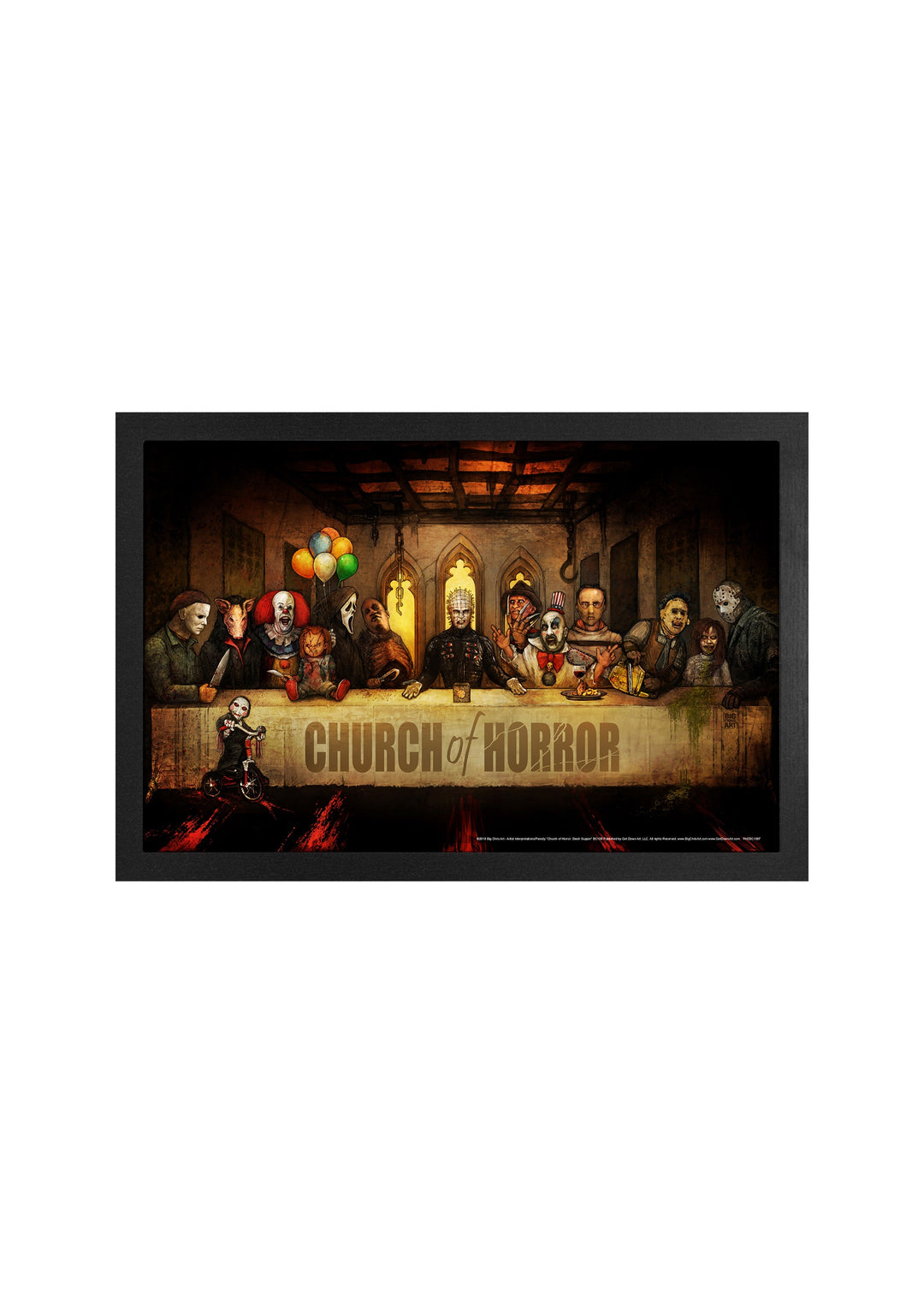 Big Chris Church of Horror Framed Poster