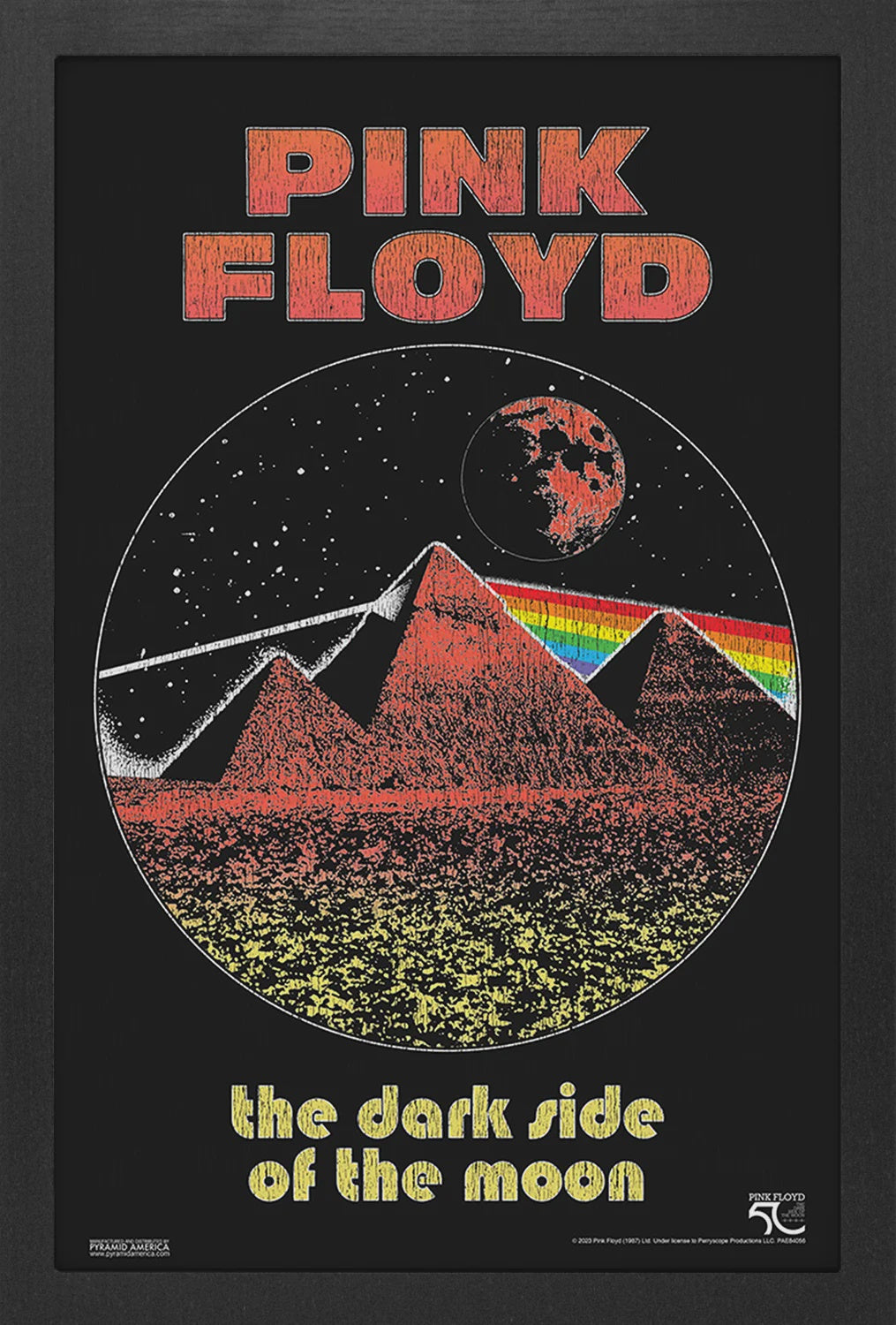 PINK FLOYD - DSOTM50-PYRAMID Framed Print