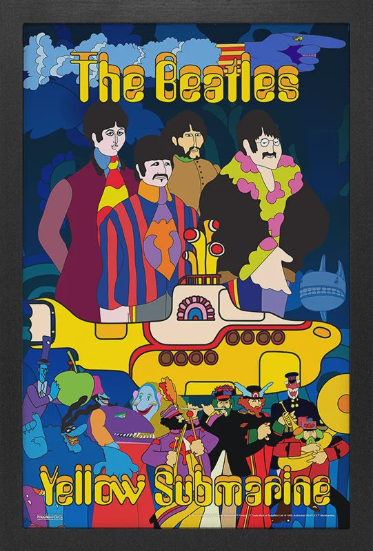 THE BEATLES - YELLOW SUBMARINE Framed Print