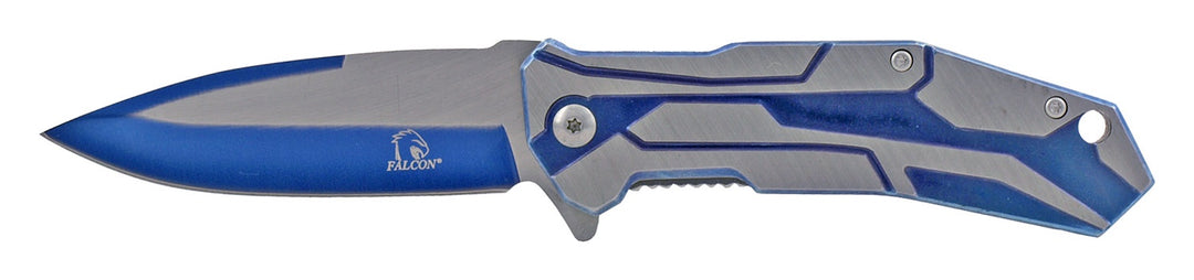 4.5" Space Blade Folding Knife - Blue