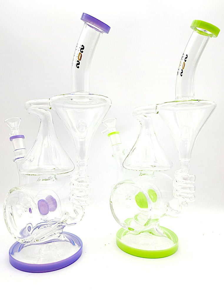 12" Pyramid w/Tube Base Recycler Water Pipe