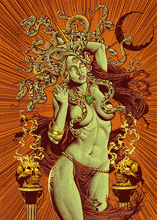 3D Poster - Medusa Gorgona