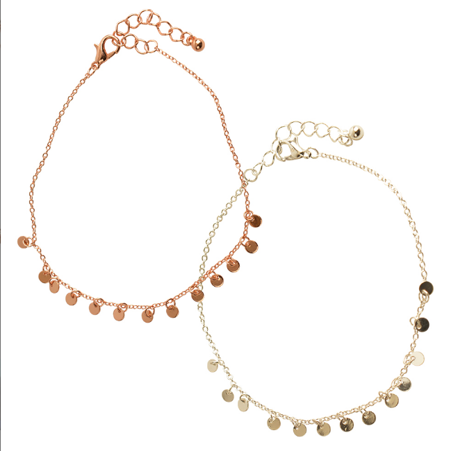 World End Imports - Tiny Coin Anklet