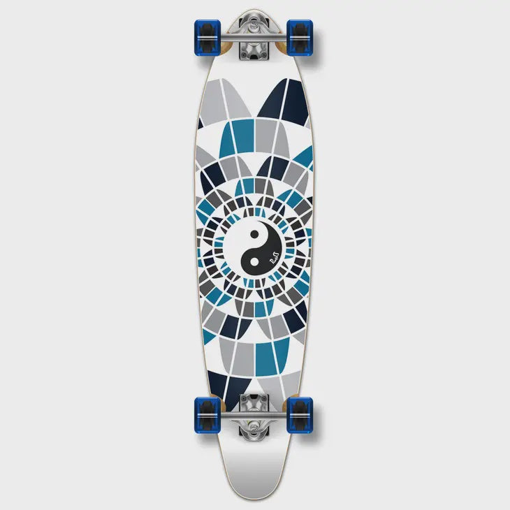 Kicktail Complete Longboard - Yin Yang