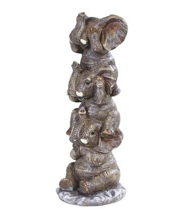 GSC - Stacked Elephants 3 no Evils Statue
