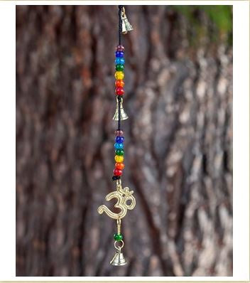 India Arts - OM Chime w/7 Chakra Beads