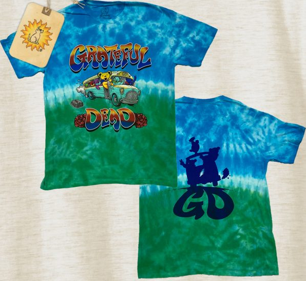 Sundog - Grateful Dead Bus on Tour Tie Dye T-Shirt