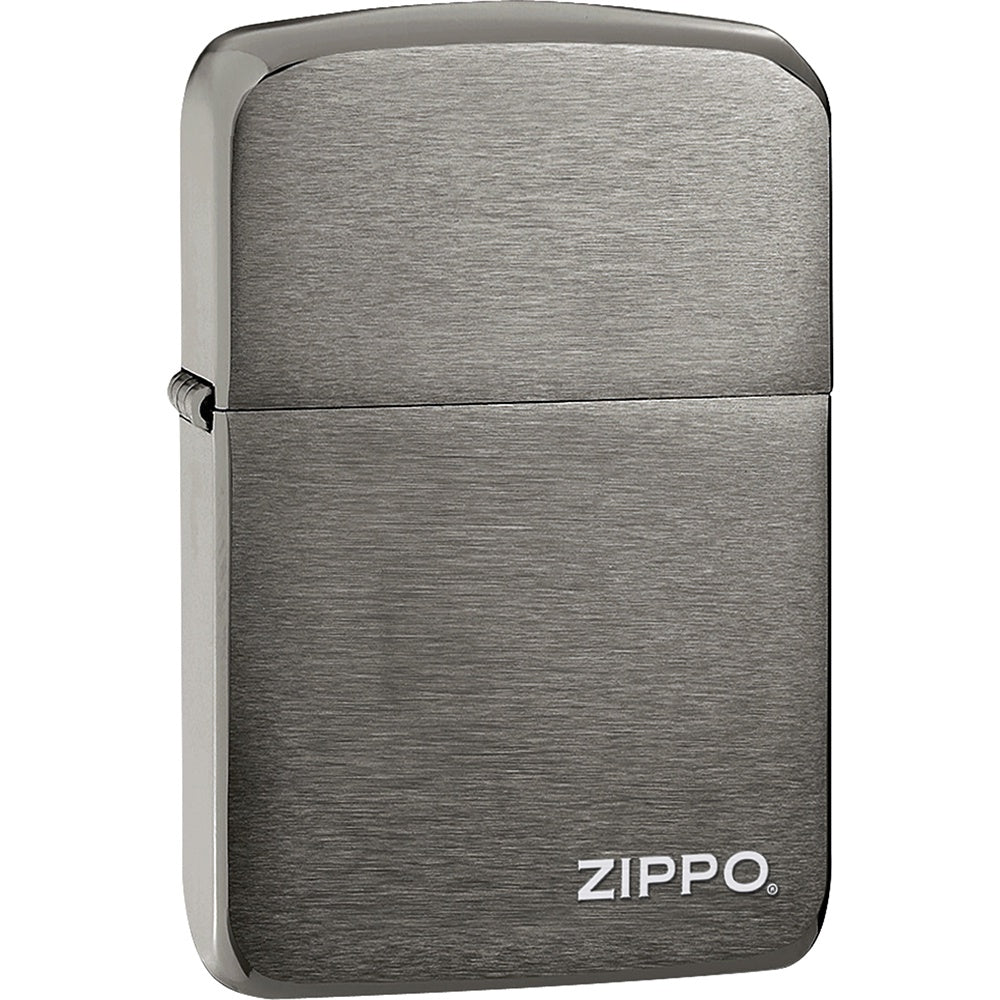 1941 Replica Black Ice Laser Engrave Zippo Lighter - 24485