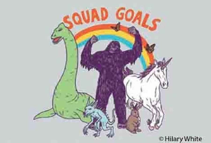 Squad Goals Cryptids Magnet